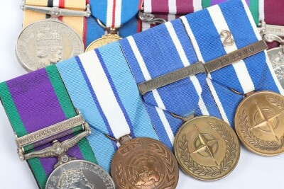 Superb Meritorious Service and Long Service group of 9 medals for service in the Worcestershire and Sherwood Foresters Regiment and the Princess of Wales&rsquo;s Royal Regiment - 9