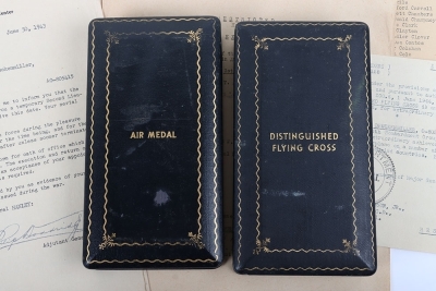 WW2 USAAF Distinguished Flying Cross Medal and Document Grouping of 1st Lieutenant Leon C Druckenmiller B-17 Bomber Pilot of 554th Bombardment Squadron, 384th Bombardment Group - 3