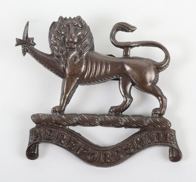 Herefordshire Officers Cap Badge