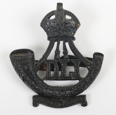 Territorial Battalions Durham Light Infantry Officers Service Dress Cap Badge