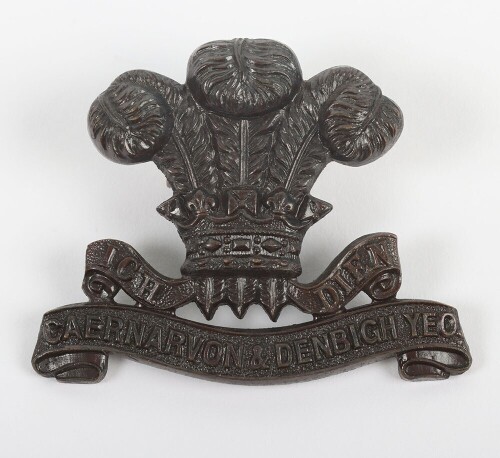 Caernarvon & Denbigh Yeomanry Officers Cap Badge