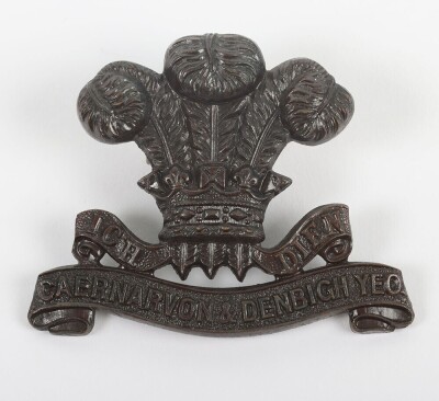 Caernarvon & Denbigh Yeomanry Officers Cap Badge