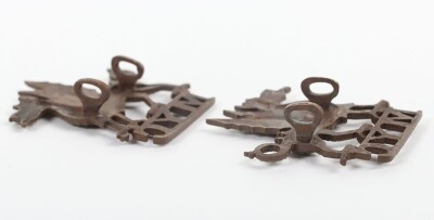 Montgomeryshire Yeomanry Cavalry Officers Collar Badges - 3