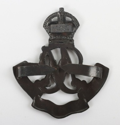 Queens Own Oxfordshire Hussars Officers Cap Badge - 2