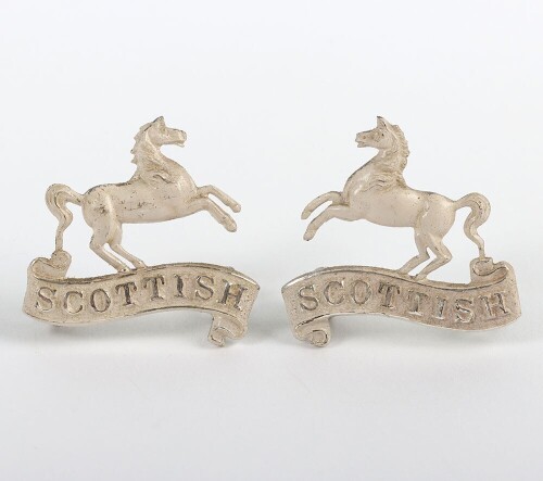 10th (Scottish) Battalion Kings Liverpool Regiment Officers Collar Badges
