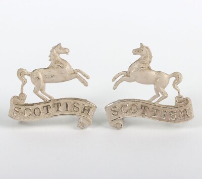 10th (Scottish) Battalion Kings Liverpool Regiment Officers Collar Badges