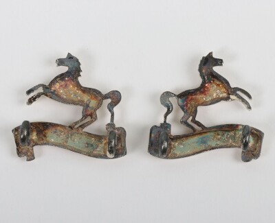 10th (Scottish) Battalion Kings Liverpool Regiment Officers Collar Badges - 2