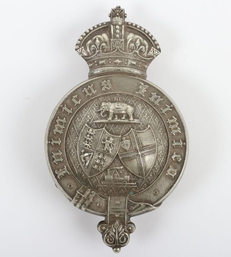 Indian Army, Great Indian Peninsula Railway Volunteer Corps Officer's Pouch Badge.