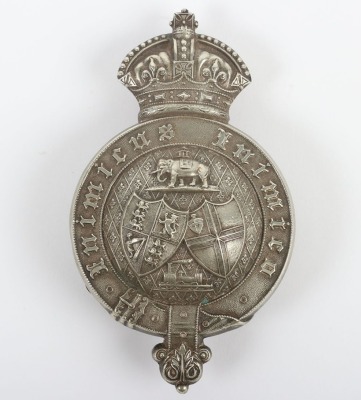 Indian Army, Great Indian Peninsula Railway Volunteer Corps Officer's Pouch Badge.