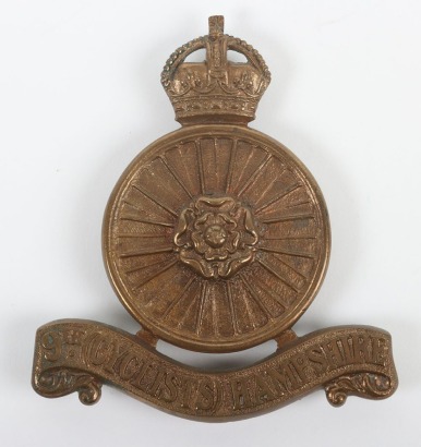 The 9th (Cyclists) Battalion The Hampshire Regiment Pouch Badge.