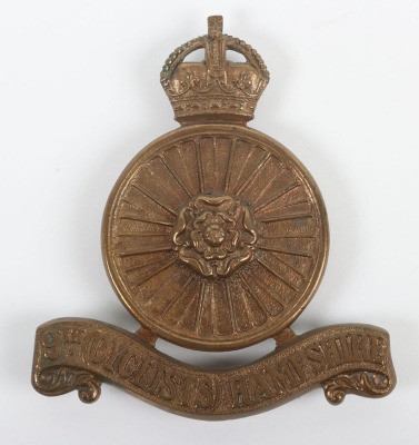 The 9th (Cyclists) Battalion The Hampshire Regiment Pouch Badge.