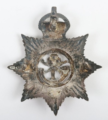 1st Northamptonshire Rifle Volunteers King's Crown Shako Plate. - 2