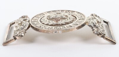 The Hampshire Regiment Officer's Silver & Gilt Waist Belt Clasp. - 4
