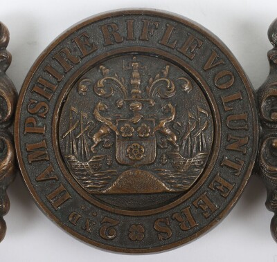 2nd (Southampton) Hampshire Rifle Volunteers Waist Belt Clasp. - 2