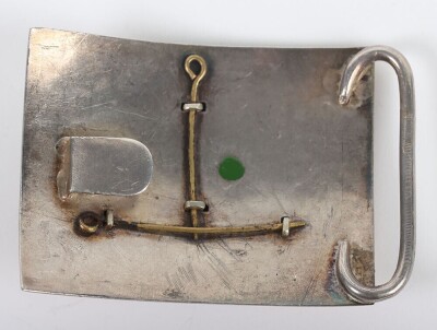 1st Sussex Volunteer Artillery Hallmarked Silver Waist Belt Clasp. - 3
