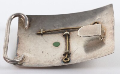 1st Sussex Volunteer Artillery Hallmarked Silver Waist Belt Clasp. - 4