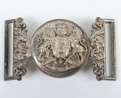 Rare Victorian Hampshire Regiment Portsmouth Civil Service Corps Waist Belt Clasp.