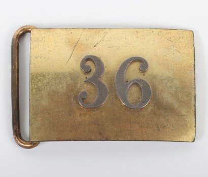 36th (Herefordshire) Regiment of Foot Officer's Sword Belt Clasp.