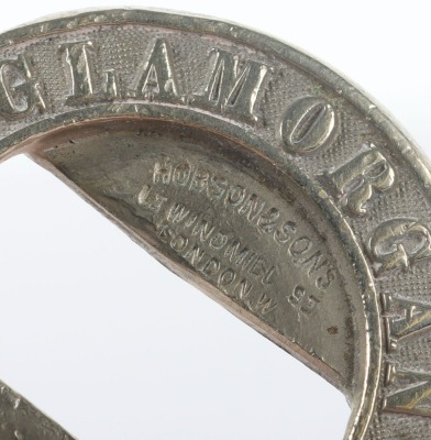 1st Glamorganshire Artillery Volunteers Victorian Waist Belt Clasp. - 4