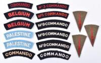 Selection of WW2 Commando Cloth Shoulder Titles