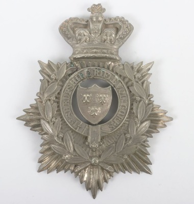 1st Shropshire Rifle Volunteers Victorian Helmet Plate.
