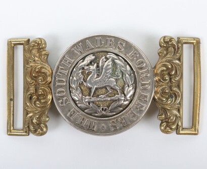 The South Wales Borderers Victorian Officer's Waist Belt Clasp.