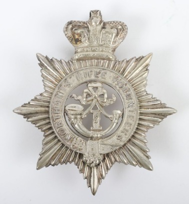 The 1st Northants Rifle Volunteers Victorian Shako Plate.
