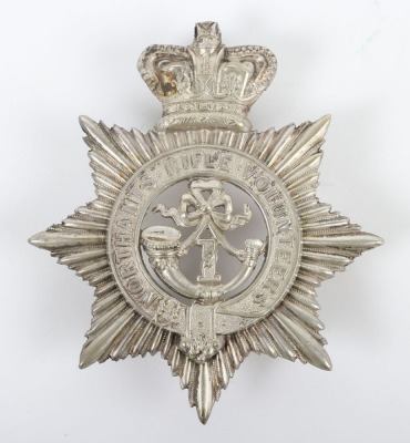 The 1st Northants Rifle Volunteers Victorian Shako Plate.