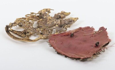 A Victorian Royal Artillery Sabretache Badge and Royal Engineers Victorian Helmet Plate. - 2