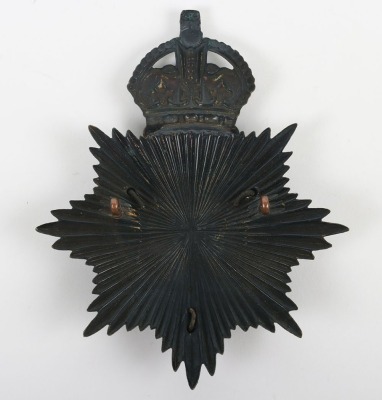 The London Rifle Brigade Helmet Plate with South Africa" Scroll." - 2