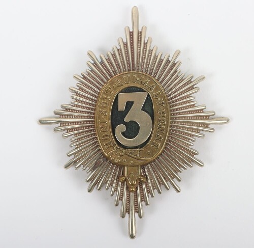 3rd (Prince of Wales's) Dragoon Guards other ranks Helmet Plate.