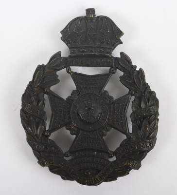 The Rifle Brigade Blackened Helmet Plate circa 1878-90.