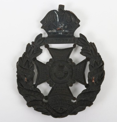 The Rifle Brigade Blackened Helmet Plate circa 1878-90. - 2
