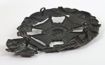 The Rifle Brigade Blackened Helmet Plate circa 1878-90. - 4