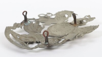 The First Northumberland Artillery Volunteers Victorian white metal Helmet Plate. - 3