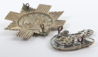 2nd Admin Battalion Forfar Rifle Volunteer Shako Plate and a Berkshire Rifle Volunteers Corps cap badge. - 3