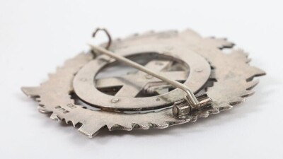 The London Scottish Officer's Hallmarked Silver Glengarry badge. - 3