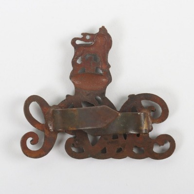 Royal Army Pay Corps King's Crown Officer's Service Dress Cap Badge. - 2