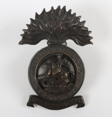 4th,5th,6th Territorial Battalions of the Northumberland Fusiliers Officer's Service Dress Cap Badge.
