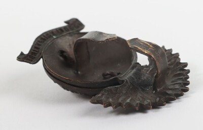 4th,5th,6th Territorial Battalions of the Northumberland Fusiliers Officer's Service Dress Cap Badge. - 3