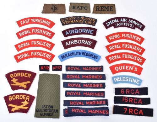 Grouping of Cloth Shoulder Titles