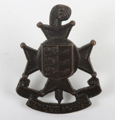 5th (Cinque Ports) Territorial Battalion The Royal Sussex Regiment Officer's Service Dress Cap Badge.