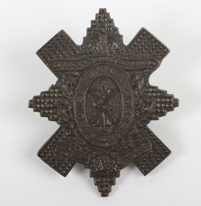 The 9th Battalion (Glasgow Highlanders) Highland Light Infantry Officer's Service Dress Glengarry Badge.