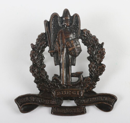 Dunfries-shire Volunteer Training Corps (V.T.C) bronze cap badge.