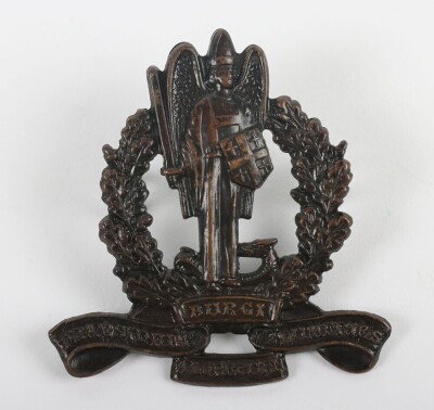 Dunfries-shire Volunteer Training Corps (V.T.C) bronze cap badge.