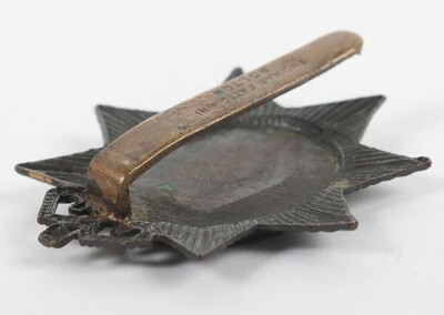 Rare Hampshire Ringwood Volunteer Training Corps (V.T.C) bronzed cap badge. - 3
