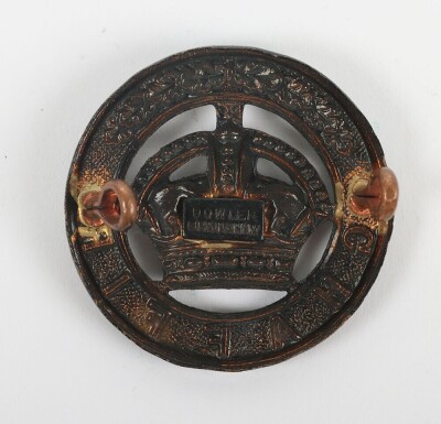 The Ghaffir Police bronzed Cap Badge (Palestine). - 2