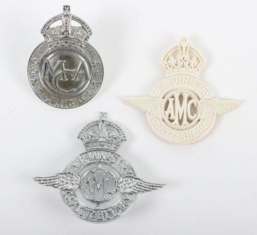 Three Air Ministry Constabulary Cap Badges.
