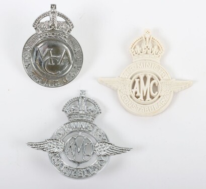 Three Air Ministry Constabulary Cap Badges.