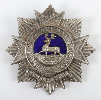 Bedfordshire Regiment Volunteer Battalion Officer's Forage Cap Badge.